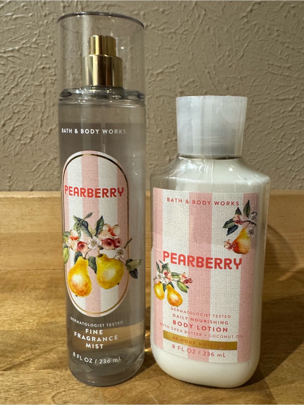 NWT Pearberry Fine Fragrance Mist & Body Lotion Bundle